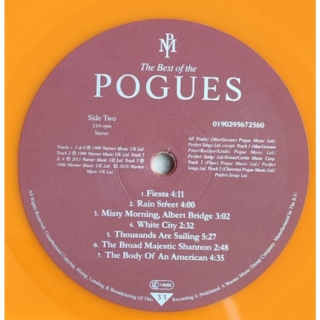 The Pogues - The Best Of (coloured) (0190295652449) виниловая пластинка - фото 5