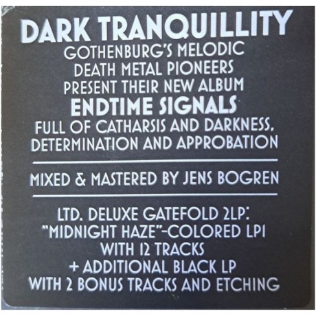 Dark Tranquillity - Endtime Signals (coloured) (0198028068819) виниловая пластинка - фото 12