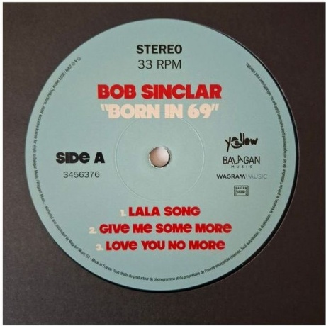 Bob Sinclar - Born In 69' (3596974563766) виниловая пластинка - фото 3
