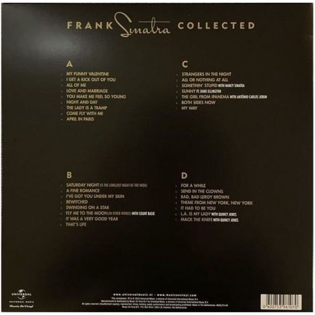 Frank Sinatra - Collected (Translucent Blue) (8719262037878) виниловая пластинка - фото 3