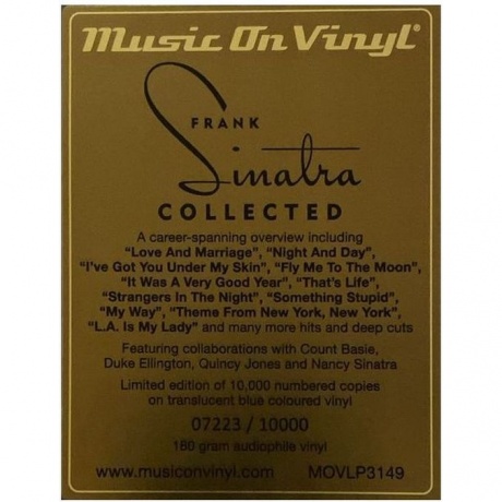 Frank Sinatra - Collected (Translucent Blue) (8719262037878) виниловая пластинка - фото 9