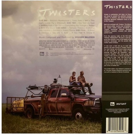 OST - Twisters (Benjamin Wallfisch) (coloured) (0810155840563) виниловая пластинка - фото 2