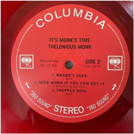 Thelonious Monk - It's Monk's Time (coloured) (8719262028722) виниловая пластинка - фото 3