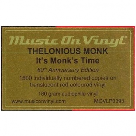 Thelonious Monk - It's Monk's Time (coloured) (8719262028722) виниловая пластинка - фото 5