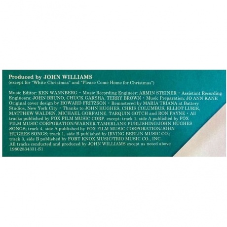 OST - Home Alone (John Williams) (coloured) (0198028343312) виниловая пластинка - фото 12
