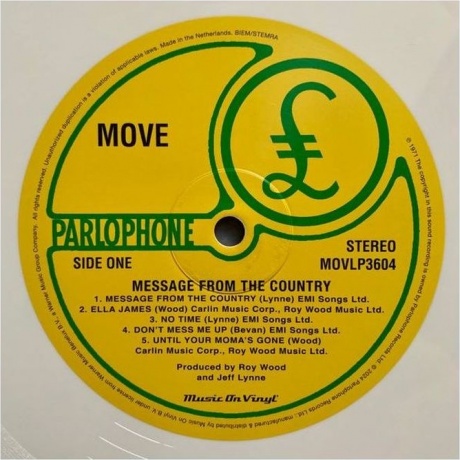 Move - Message From The Country (White) (8719262032385) виниловая пластинка - фото 4