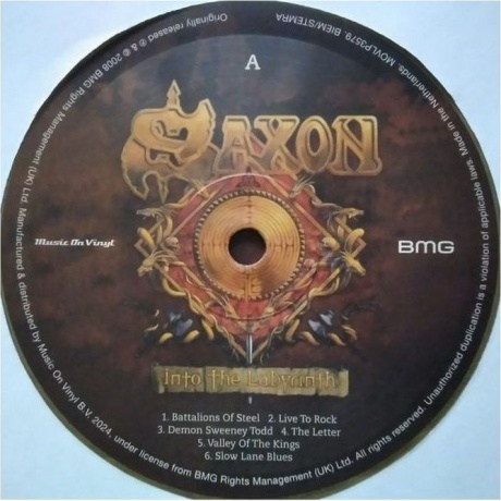 Saxon - Into The Labyrinth (Gold) (8719262031876) виниловая пластинка - фото 3