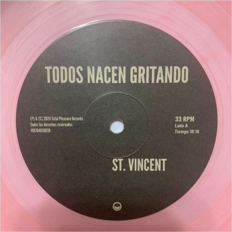 St. Vincent - Todos Nacen Gritando  (0198704038839) виниловая пластинка - фото 6