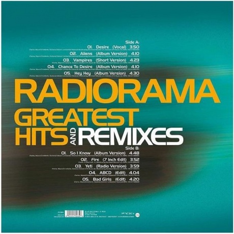 Radiorama - Greatest Hits &amp; Remixes  (0090204706396) виниловая пластинка - фото 2