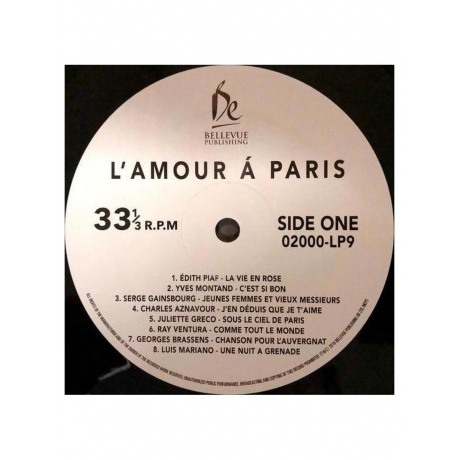 Various Artists - L'amour A Paris (5711053020390) виниловая пластинка - фото 3