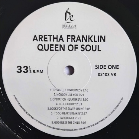 Aretha Franklin - Queen Of Soul (5711053021038) виниловая пластинка - фото 3