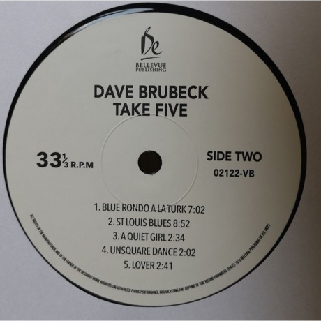 Dave Brubeck  - Take Five (5711053021229) виниловая пластинка - фото 5