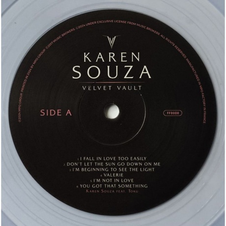 Karen Souza - Velvet Vault (Transparent) (8430717000079) виниловая пластинка - фото 3