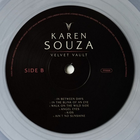 Karen Souza - Velvet Vault (Transparent) (8430717000079) виниловая пластинка - фото 4