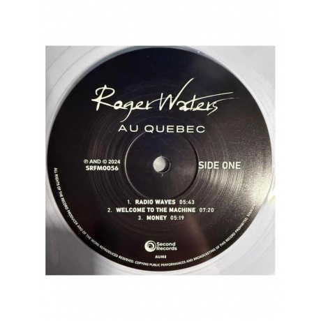 Roger Waters - Au Quebec (Crystal Clear) (9120005652972) виниловая пластинка - фото 4