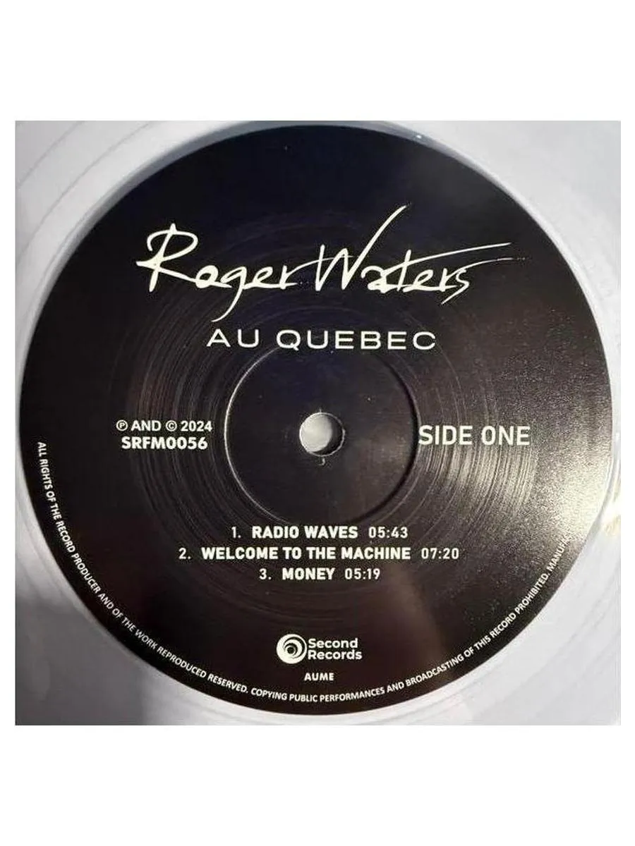 Roger Waters - Au Quebec (Crystal Clear) (9120005652972) виниловая пластинка - фото 4