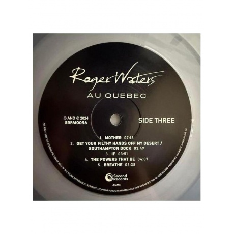 Roger Waters - Au Quebec (Crystal Clear) (9120005652972) виниловая пластинка - фото 8