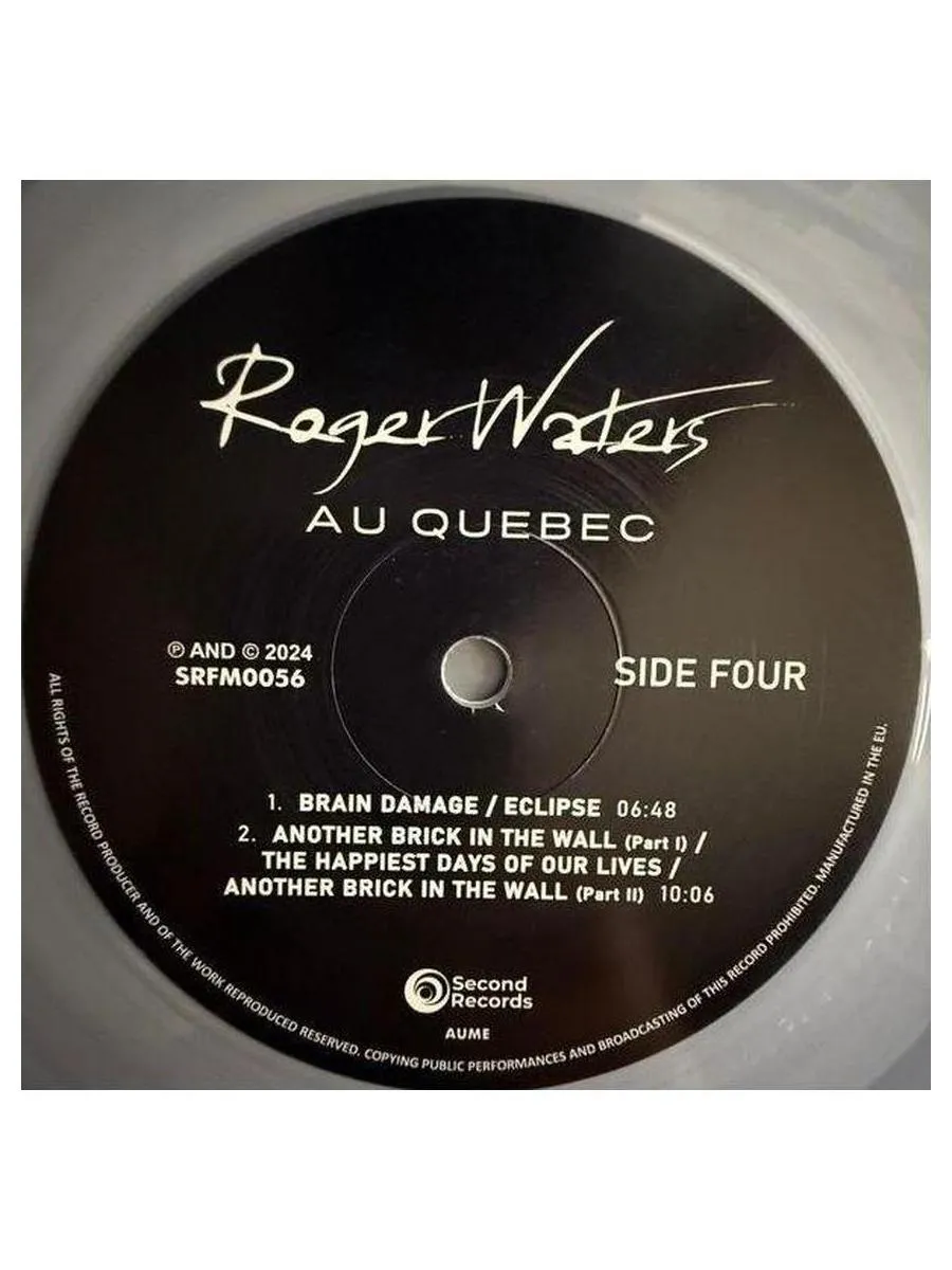 Roger Waters - Au Quebec (Crystal Clear) (9120005652972) виниловая пластинка - фото 10