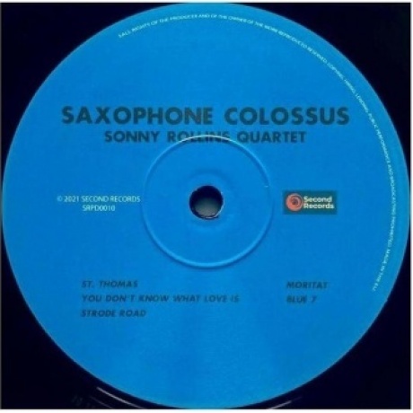 Sonny Rollins - Saxophone Colossus (9003829977875) виниловая пластинка - фото 4
