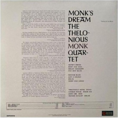 Thelonious Monk - Monks Dream (9003829978056) виниловая пластинка - фото 2