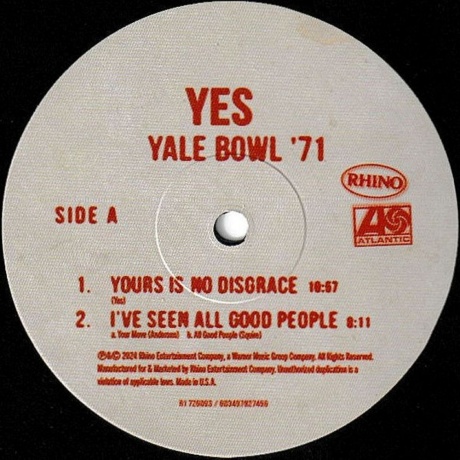 Yes - Yale Bowl 71 RSD 2024  (0603497827459) виниловая пластинка - фото 2