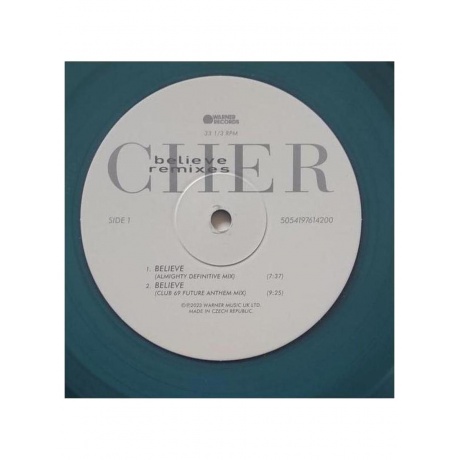 Cher - Believe (Clear &amp; Blue) (5054197614200) виниловая пластинка - фото 14