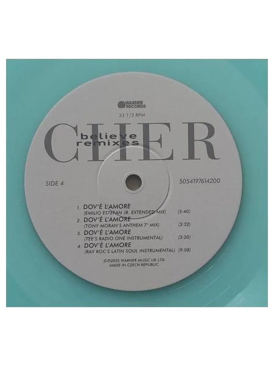 Cher - Believe (Clear &amp; Blue) (5054197614200) виниловая пластинка - фото 17