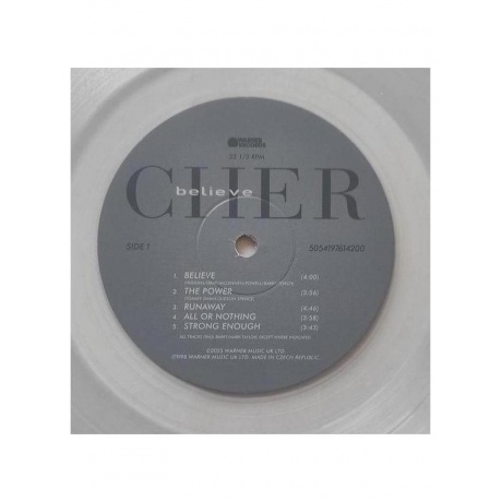 Cher - Believe (Clear &amp; Blue) (5054197614200) виниловая пластинка - фото 7