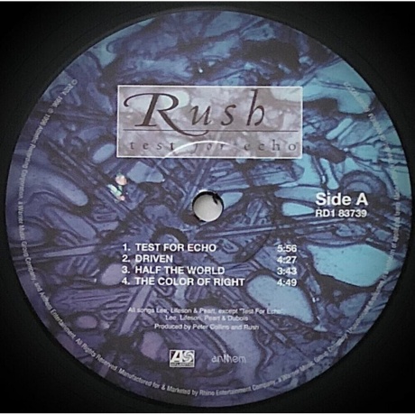 Rush - Test For Echo  (0603497823222) виниловая пластинка - фото 4