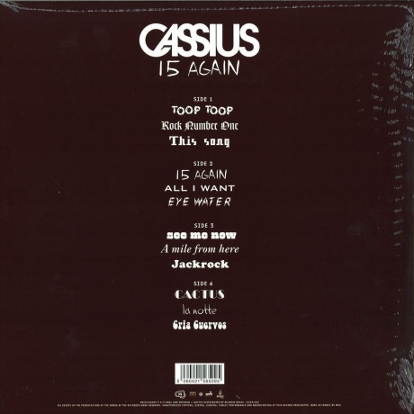 Cassius - 15 Again (5060421565095) виниловая пластинка - фото 2