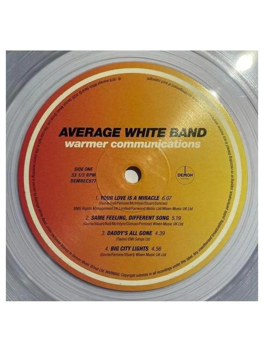 Average White Band - Warmer Communications (coloured) (5014797901391) виниловая пластинка - фото 3