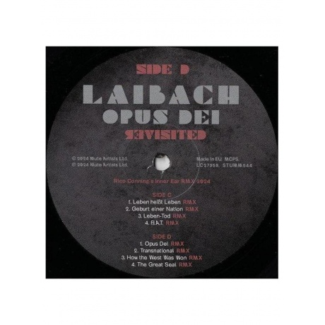 Laibach - Opus Dei Revisited (5400863168667) виниловая пластинка - фото 19