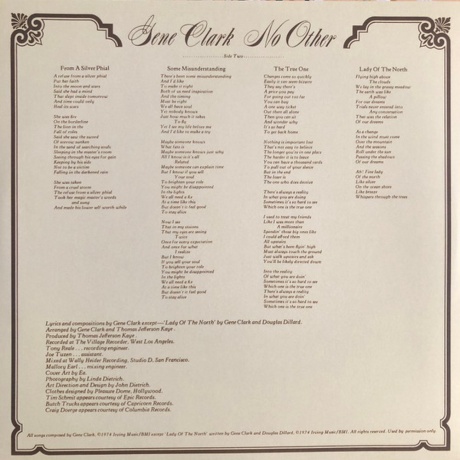 Gene Clark - No Other (0191400007017) виниловая пластинка - фото 6