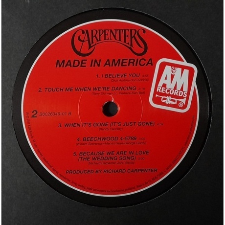 The Carpenters - Made In America (0602557405293) виниловая пластинка - фото 4