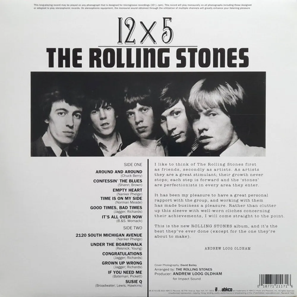 The Rolling Stones - 12 x 5 (0018771211716) виниловая пластинка - фото 3