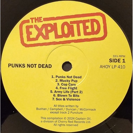 The Exploited - Punks Not Dead (5013929611009) виниловая пластинка - фото 15