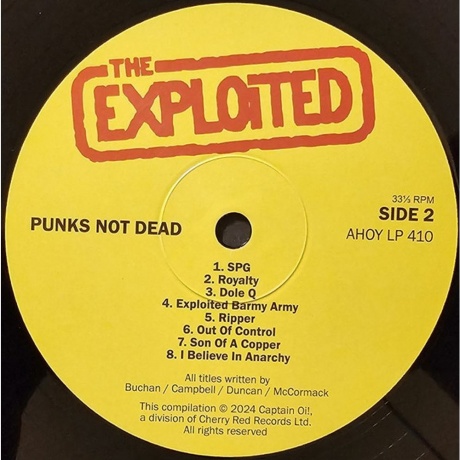 The Exploited - Punks Not Dead (5013929611009) виниловая пластинка - фото 16