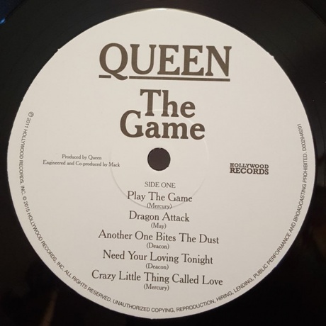 Queen - The Game (0050087400286) виниловая пластинка - фото 3