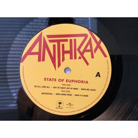 Anthrax - State Of Euphoria (0602567863311) виниловая пластинка - фото 3