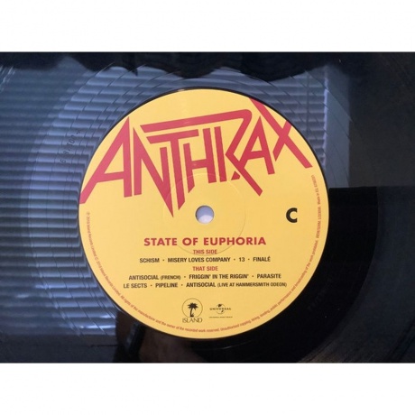 Anthrax - State Of Euphoria (0602567863311) виниловая пластинка - фото 5