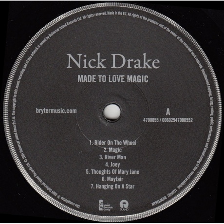 Nick Drake - Made To Love Magic (0602547000552) виниловая пластинка - фото 3