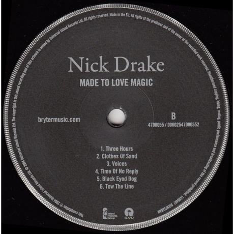Nick Drake - Made To Love Magic (0602547000552) виниловая пластинка - фото 4