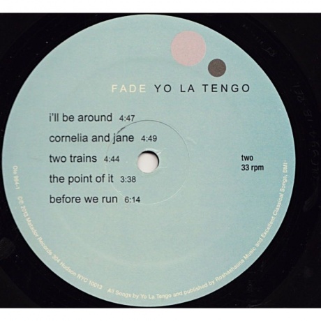 Yo La Tengo - Fade (0744861099413) виниловая пластинка - фото 5
