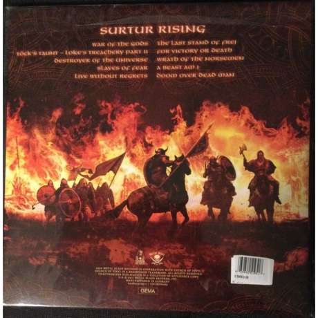Amon Amarth - Surtur Rising (coloured) (0039842519517) виниловая пластинка - фото 2