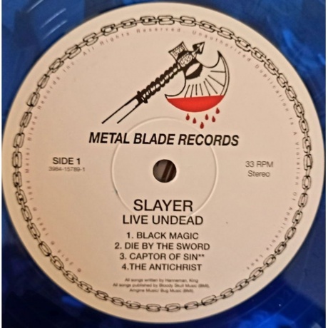 Slayer - Live Undead (coloured) (0039841578973) виниловая пластинка - фото 4