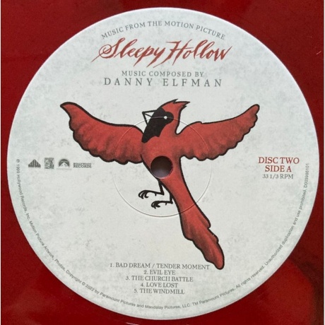 OST - Sleepy Hollow (Danny Elfman) (coloured) (0850053152795) виниловая пластинка - фото 8