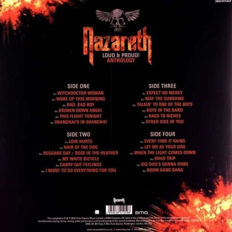 Nazareth - Loud &amp; Proud! Anthology (4050538412598) виниловая пластинка - фото 2