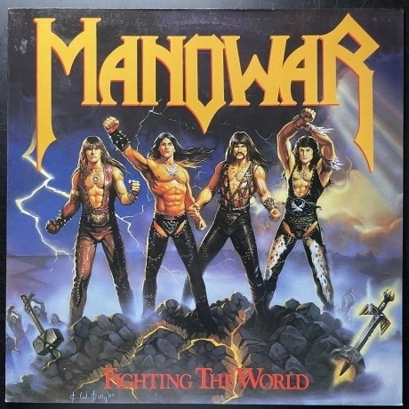 Manowar - Fighting For The World (Translucent Blue) (37600538478...
