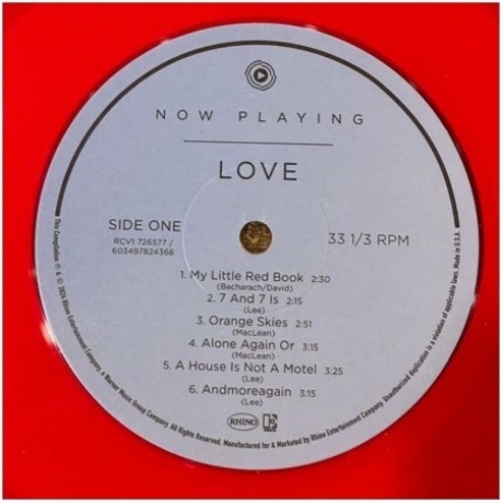 Love  - Now Playing (Red Transparent) (0603497824366) виниловая пластинка - фото 6