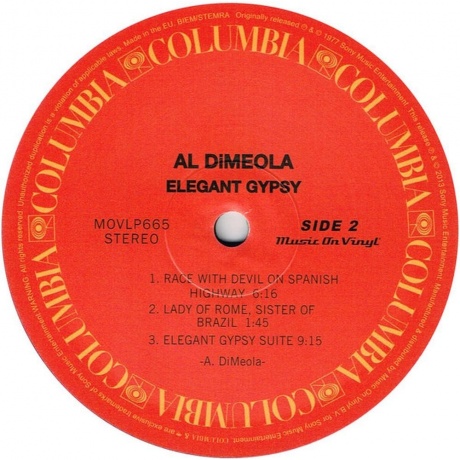 Al Di Meola - Elegant Gypsy (8718469531929) виниловая пластинка - фото 5